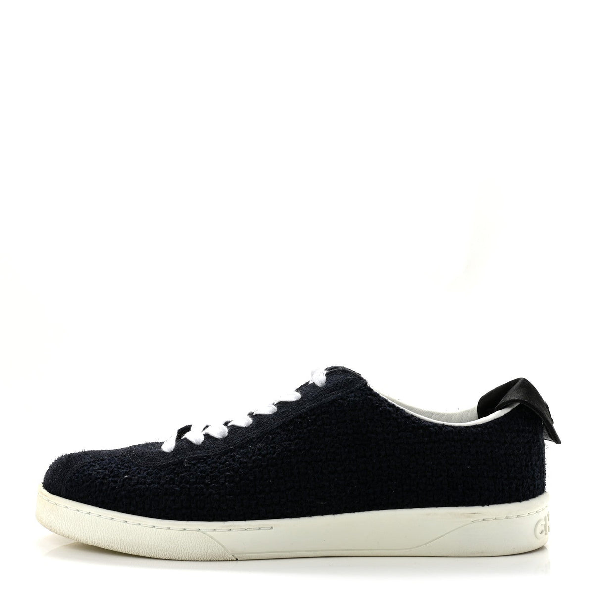 Tweed Suede Sneakers Navy