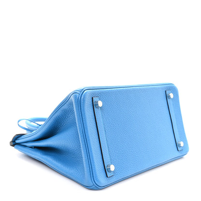 Togo Birkin 30 Bleu Zanzibar Handbag