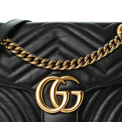 Small Calfskin Shoulder Bag - Black