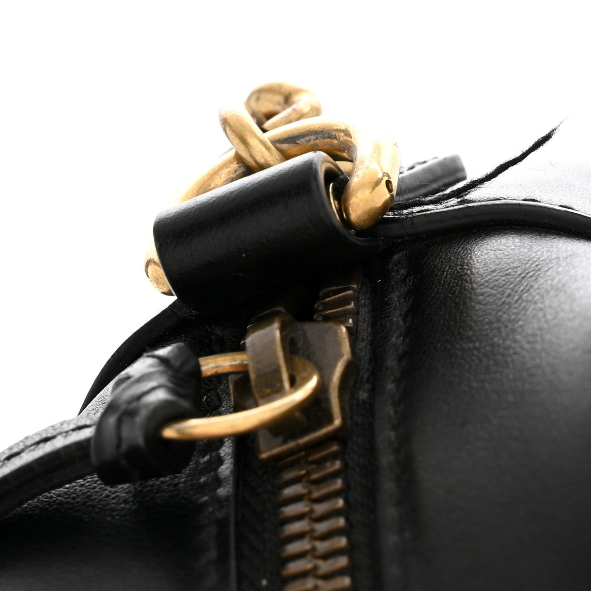 Small Calfskin Shoulder Bag - Black
