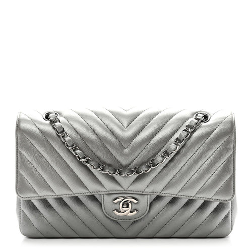 Medium Quilted Caviar Flap Shoulder Bag