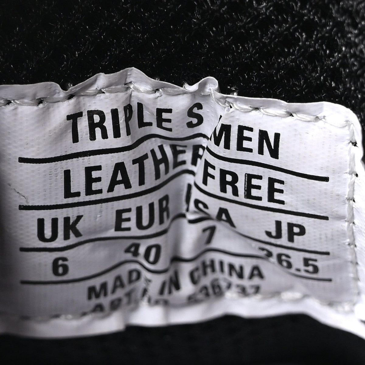 Balenciaga Technical Fabric Men's Triple S Sneakers 40 Black White