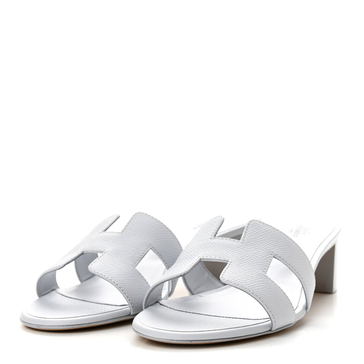 Hermes Epsom Women's Oasis Sandals Bleu Glacier