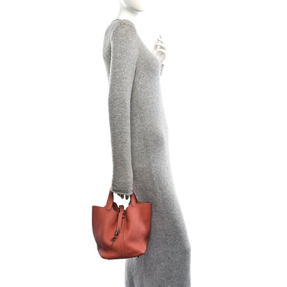 Taurillon Clemence Picotin Lock Mm Creve Handbag