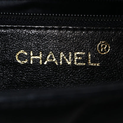 Quilted Lambskin Tote Bag - Black