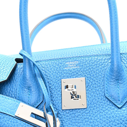 Togo Birkin 30 Bleu Zanzibar Handbag