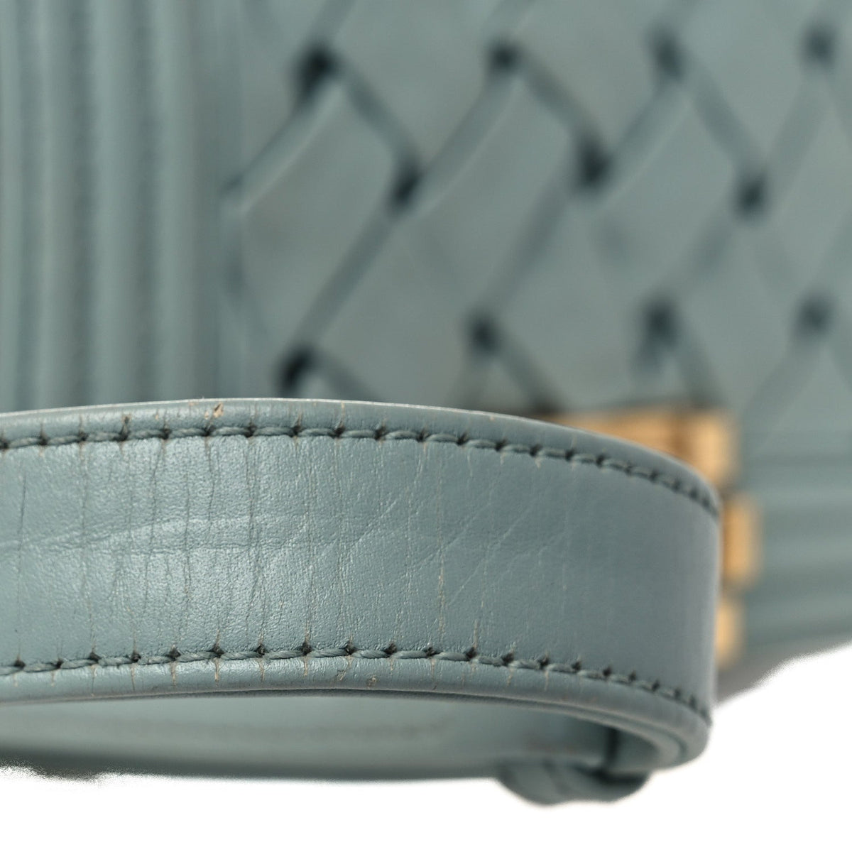 Mini Lambskin Flap Shoulder Bag - Light Blue