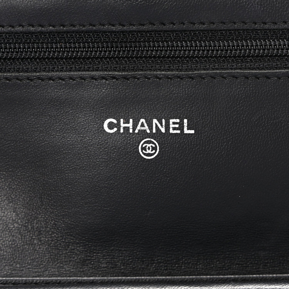 Quilted Lambskin Wallet Bag - Black