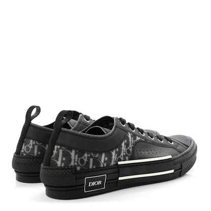 Christian Dior Technical Canvas Oblique Men's B23 Low Top Sneakers 45 Black