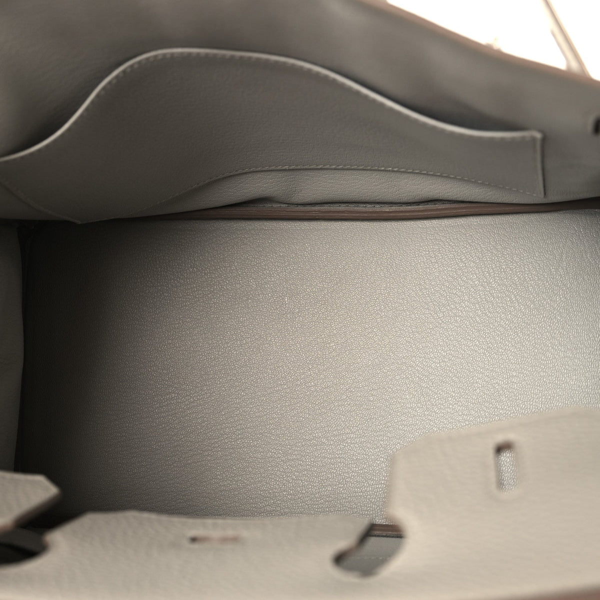 Togo Birkin 30 Gris Perle Handbag