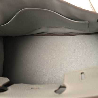 Togo Birkin 30 Gris Perle Handbag