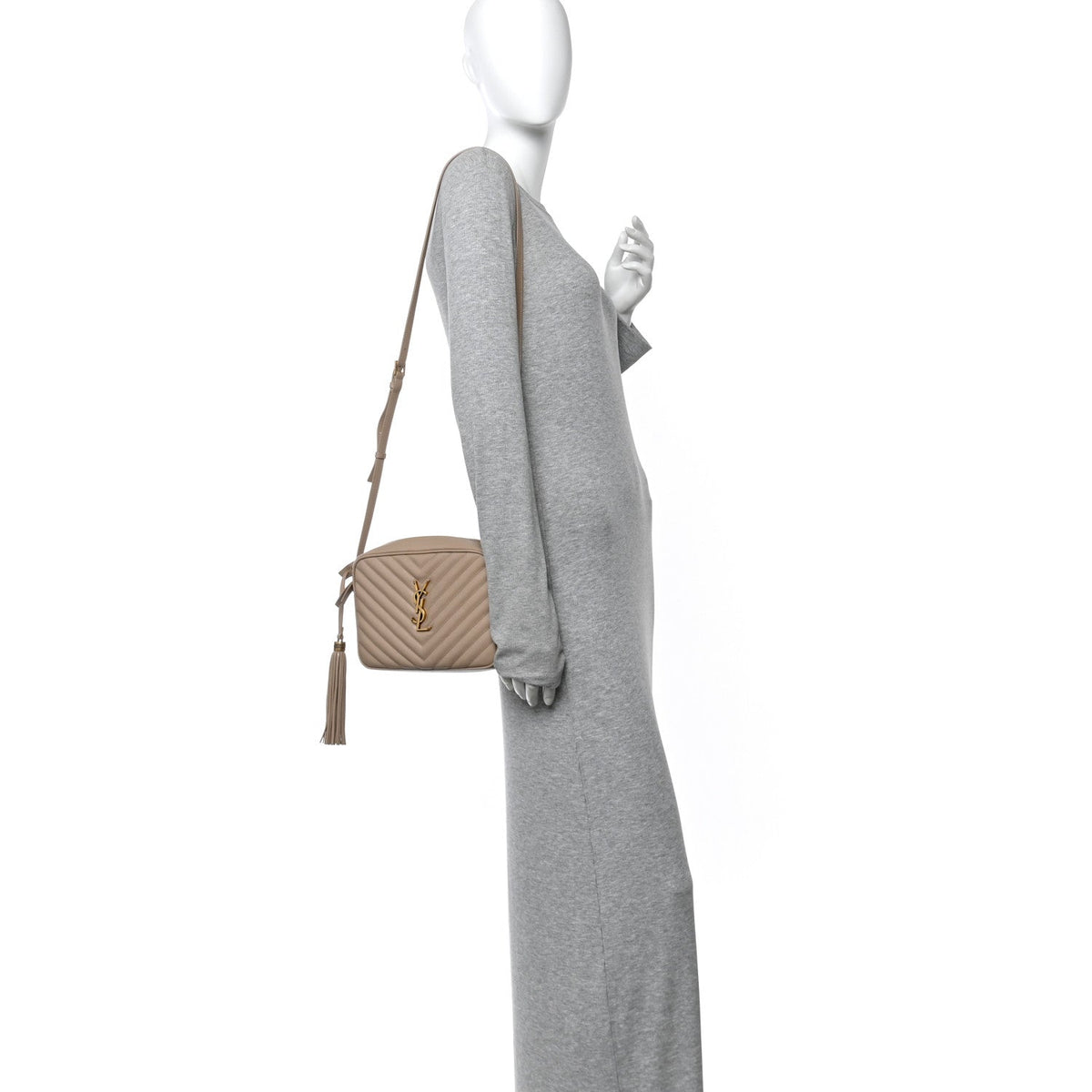 Calfskin Crossbody Bag - Beige