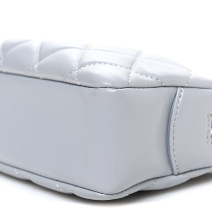 Mini Quilted Lambskin Handbag - Grey