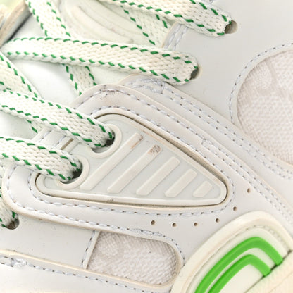 Gucci Demetra GG Supreme Monogram Women's Basket Low Top Sneakers 35 White Green