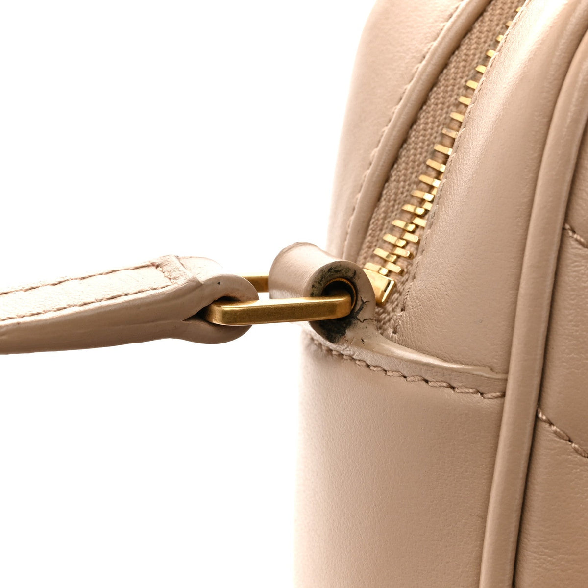 Calfskin Crossbody Bag - Beige