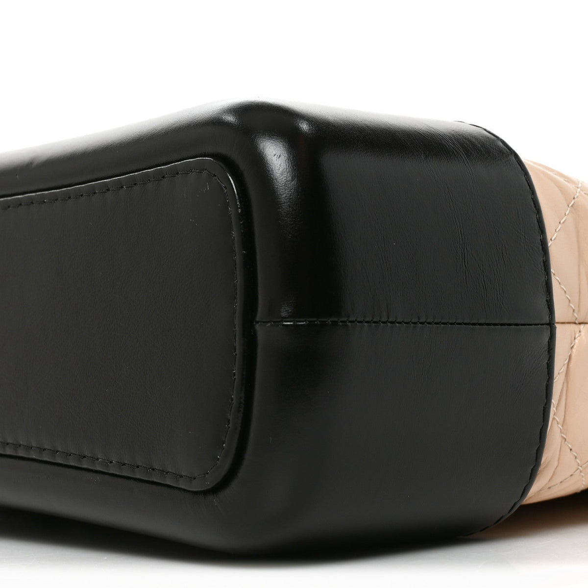 Medium Quilted Calfskin Hobo Bag - Beige