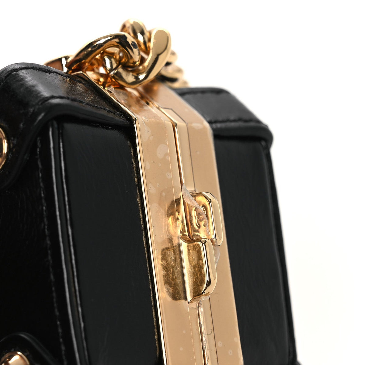 Calfskin Clutch Bag - Black