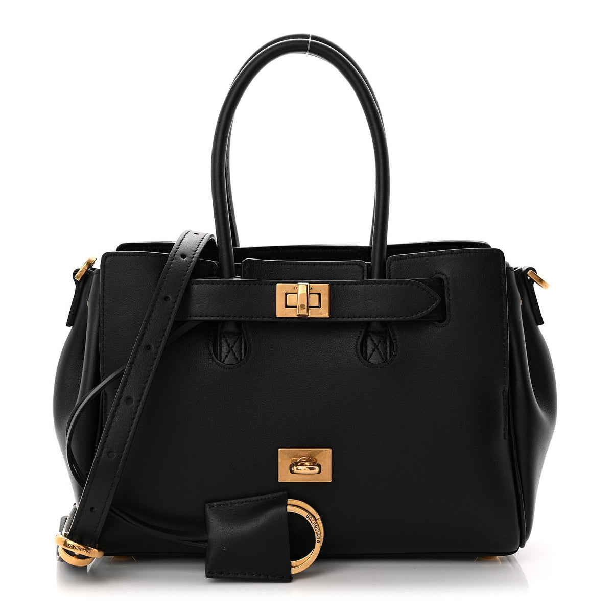 Mini Calfskin Handbag - Black