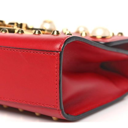 Small Calfskin Shoulder Bag - Red