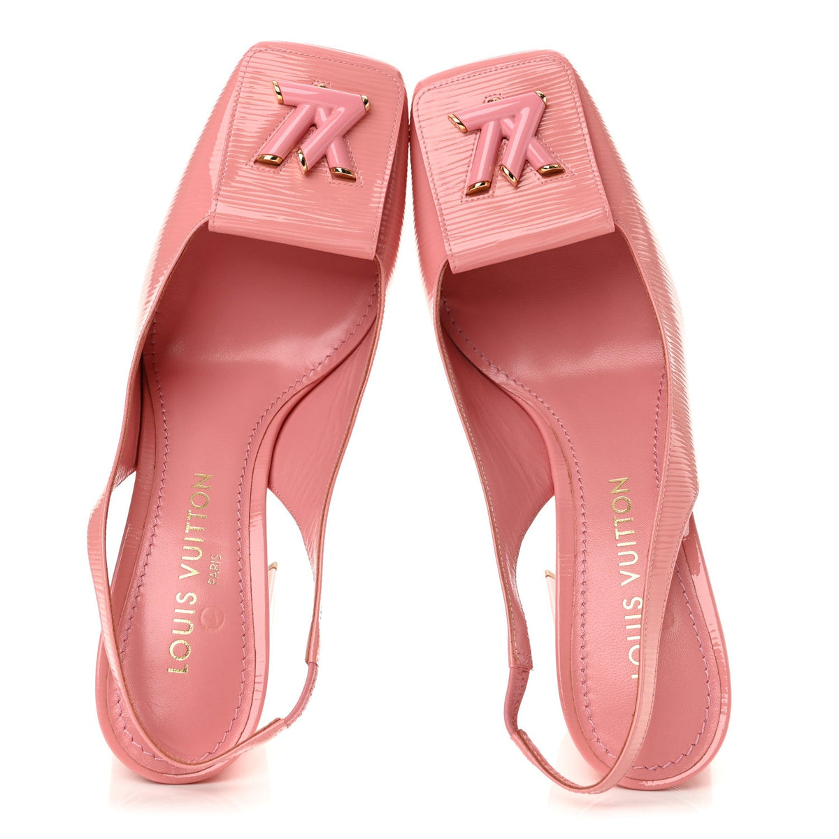 Louis Vuitton Electric Epi Women's Shake Slingback Pumps 40 Pink