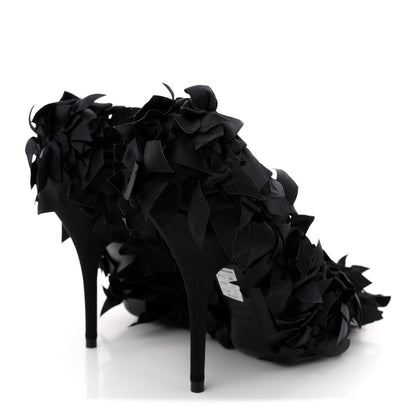 Balenciaga Satin Women's Marie A Bows All Over 110mm Pumps 35 Black