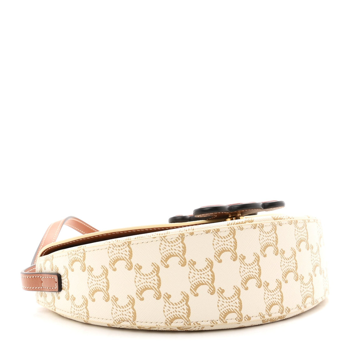 Calfskin Canvas Handbag - White