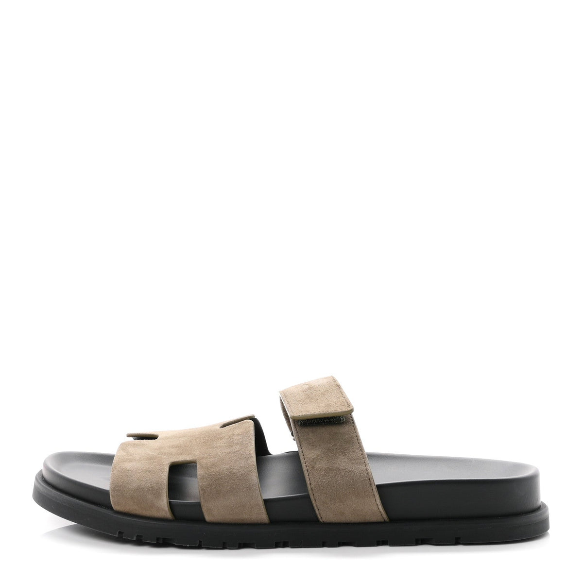 Suede Goatskin Chypre Sandals Vert Toundra