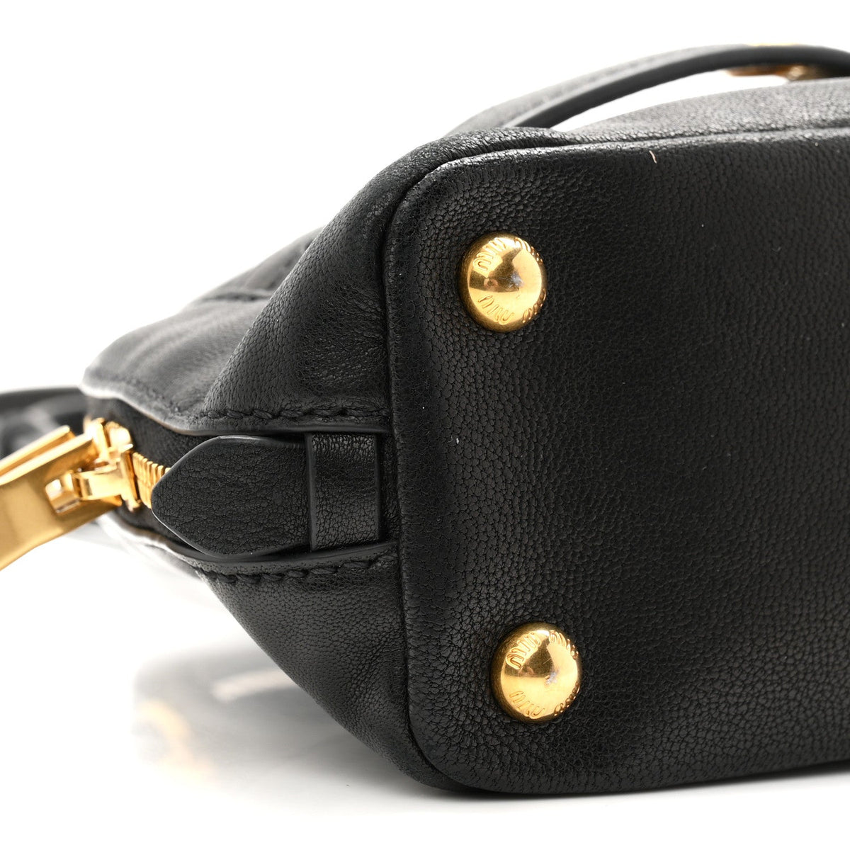 Mini Nappa Handbag - Black