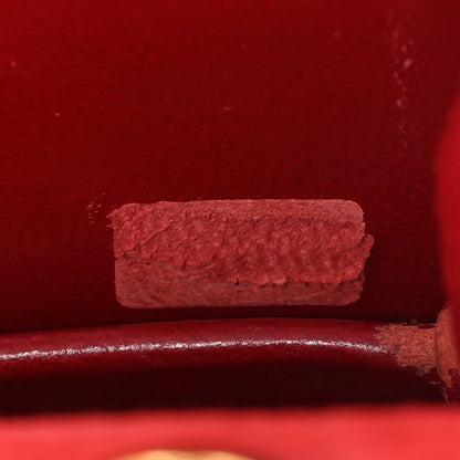 Mini Quilted Suede Flap Shoulder Bag - Red