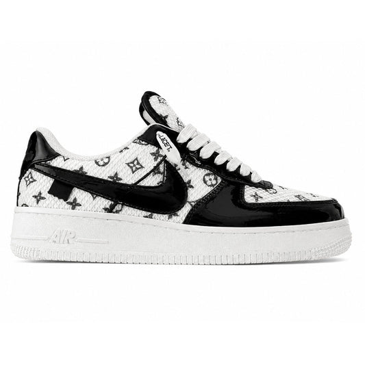 Air Force 1 Black White Monogram Sneaker