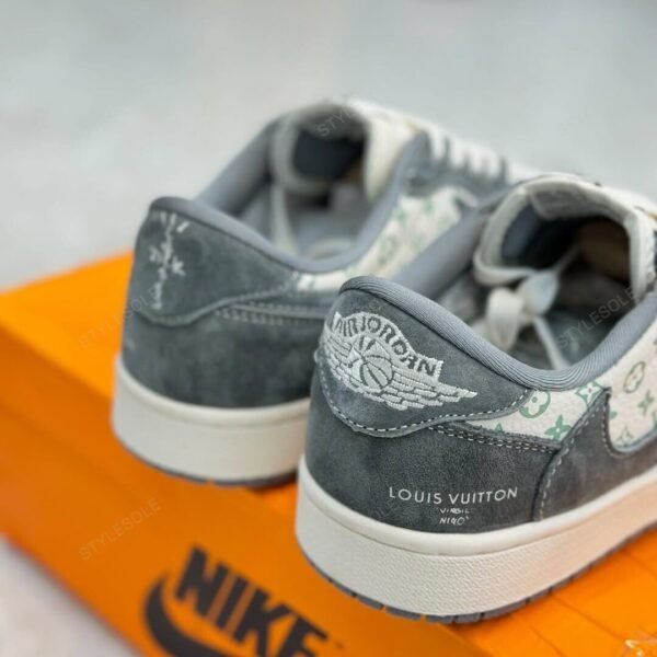 Air Jordan 1 Low Â€Œgreen Monogram Suede' - Low-Top Sneaker