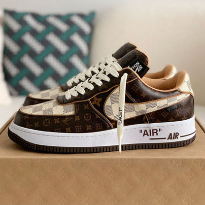 Air Force 1 Low Monogram Brown - Low-Top Sneaker