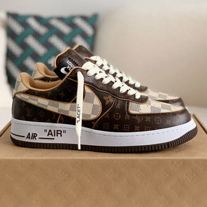 Air Force 1 Low Monogram Brown - Low-Top Sneaker