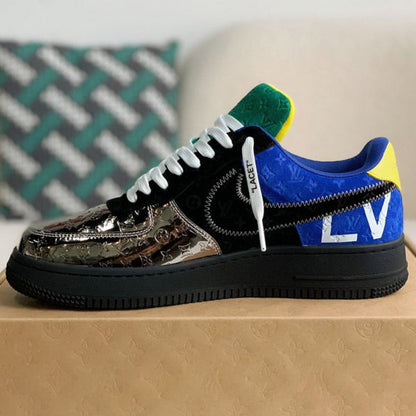 Air Force 1 Multicolor Patch Work - Low-Top Sneaker