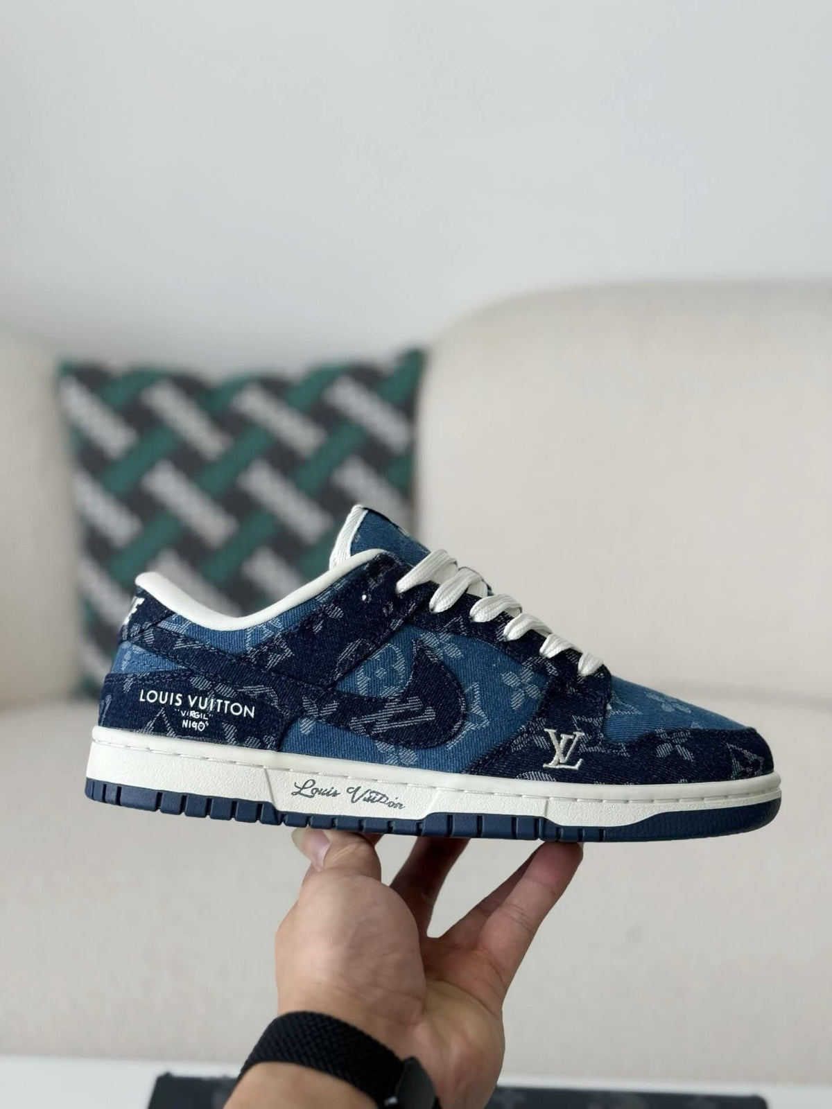 Dunk Low Sneaker Blue Denim