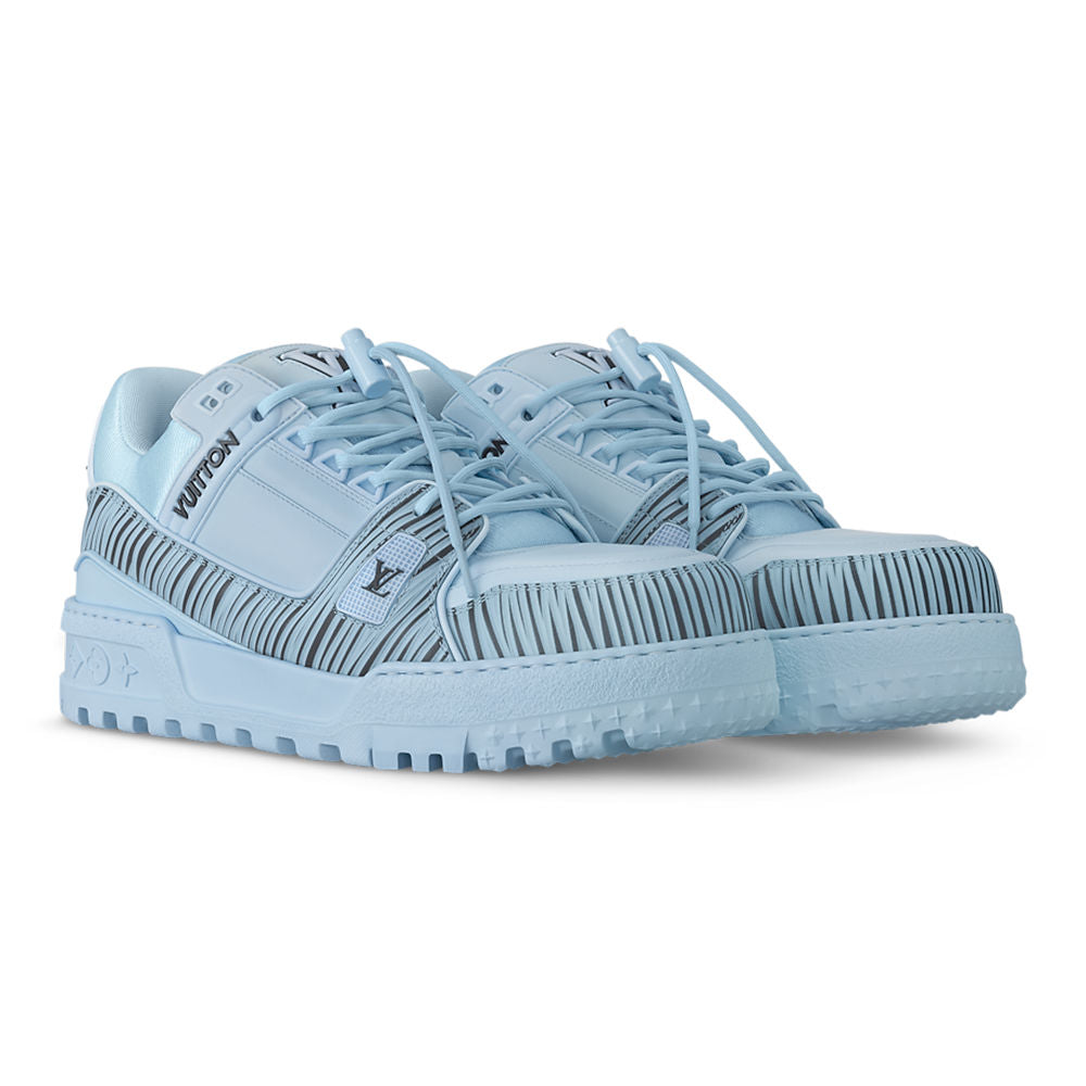 Park Seo-Bolv Mai Trainer Calf Leather Blue - Low-Top Sneaker