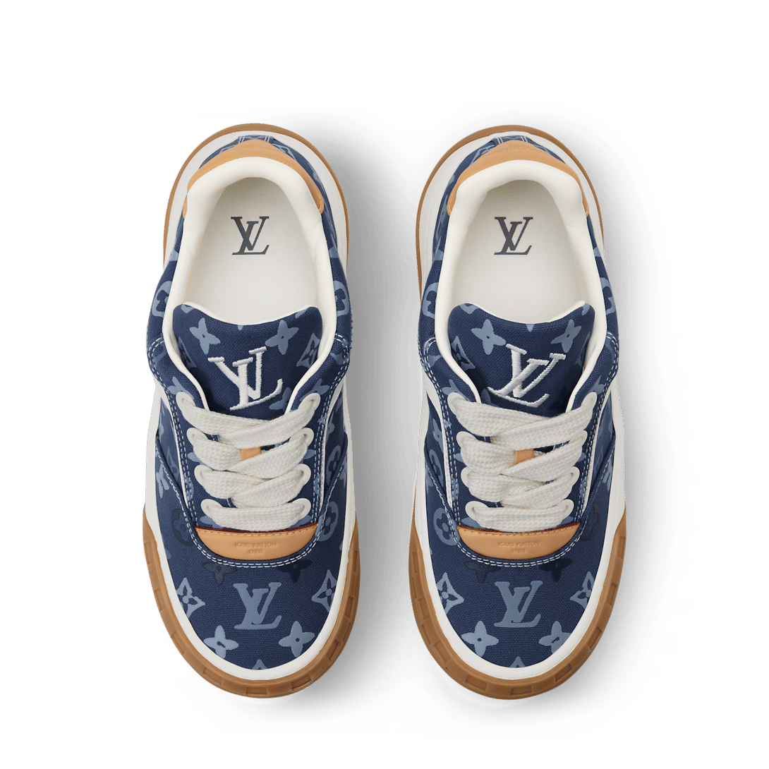 Tilted Sneaker - Blue Low-Top Sneaker