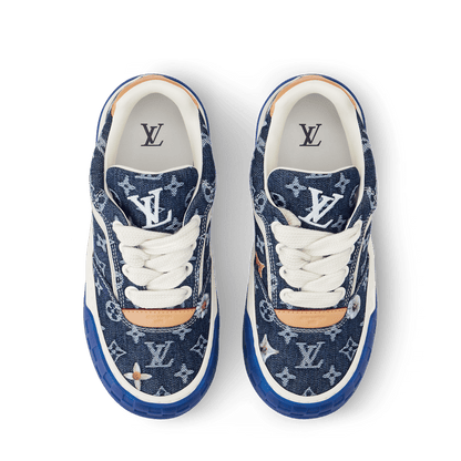Tilted Sneaker Monogram Blue Denim