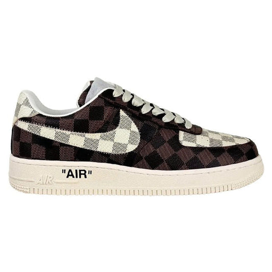 Air Force 1 'Damier Brown/ White' - Low-Top Sneaker