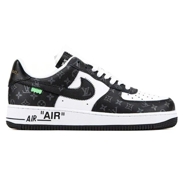 Air Force 1 Low ' Black White Monogram' - Low-Top Sneaker