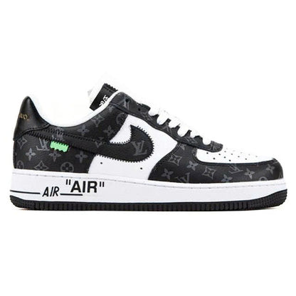 Air Force 1 Low ' Black White Monogram' - Low-Top Sneaker