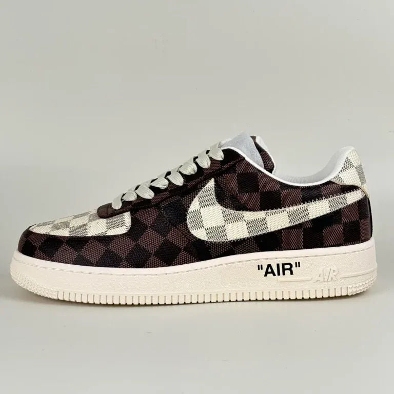 Air Force 1 'Damier Brown/ White' - Low-Top Sneaker