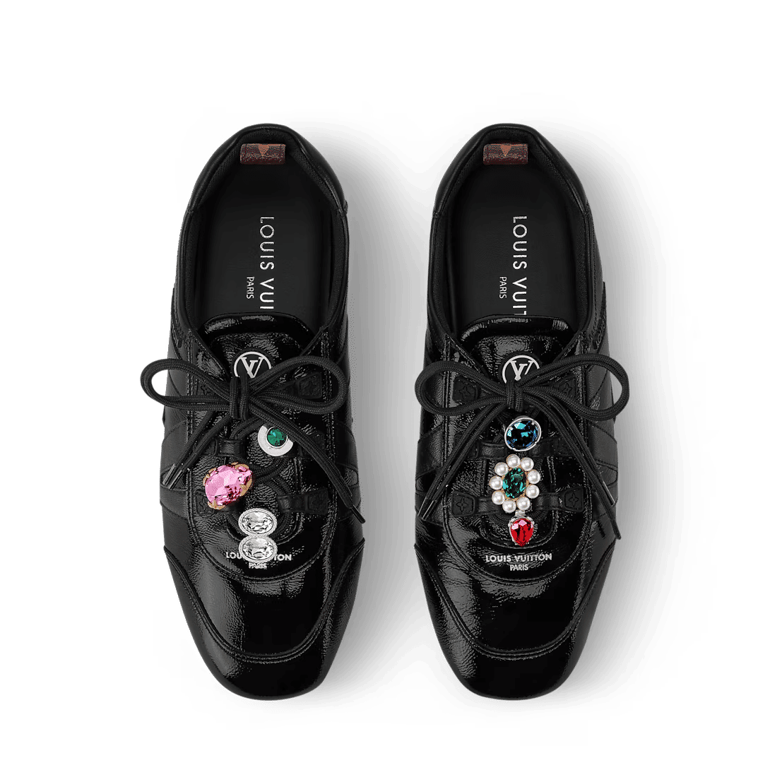 Sneakerina Black - Low-Top Casual Lace-Up Shoe