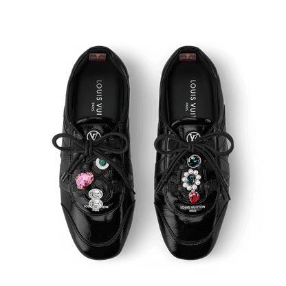 Sneakerina Black - Low-Top Casual Lace-Up Shoe