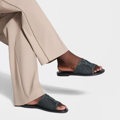 Portofino Mule - Black Slip-On Mule