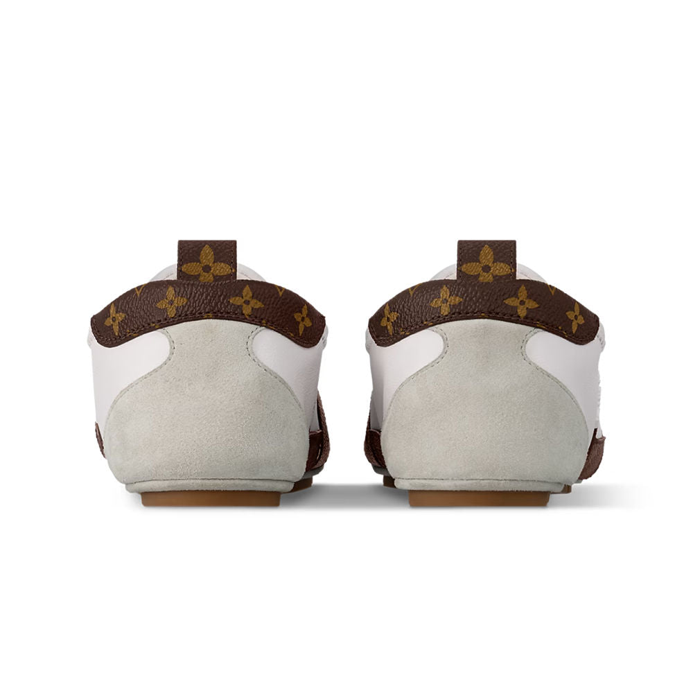 Sneakerina White - Low-Top Casual Lace-Up Shoe