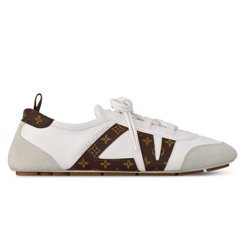 Sneakerina White - Low-Top Casual Lace-Up Shoe