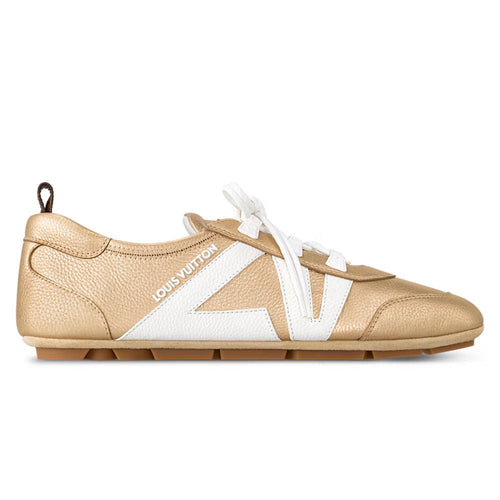 Sneakerina Gold - Low-Top Casual Lace-Up Shoe