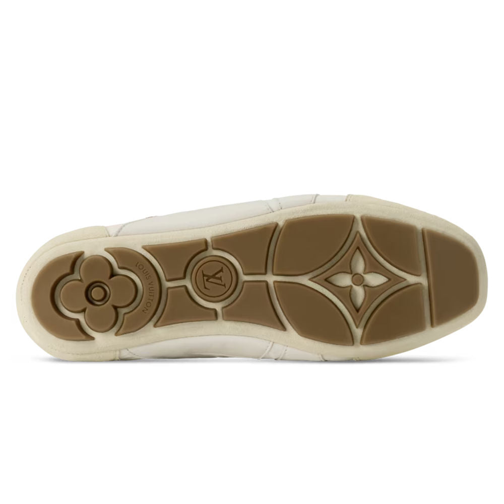 Sneakerina Cream - Low-Top Casual Lace-Up Shoe