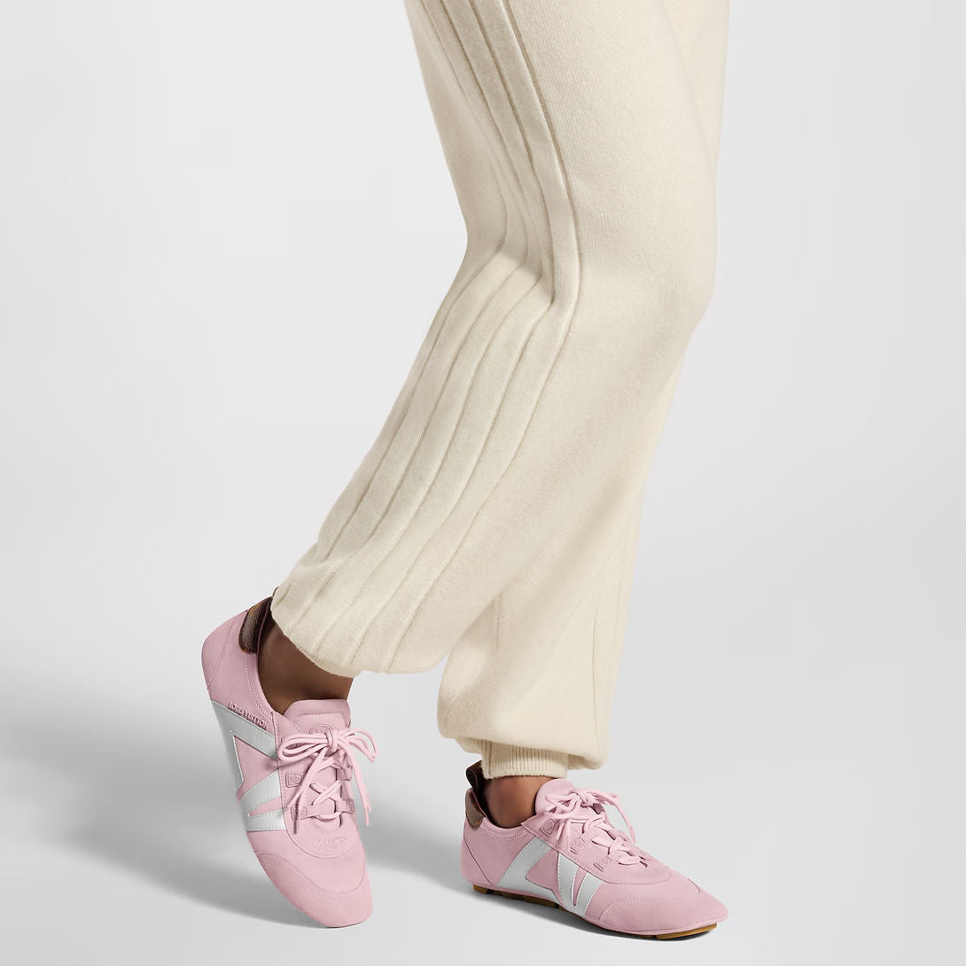 Sneakerina Pink - Low-Top Casual Lace-Up Shoe